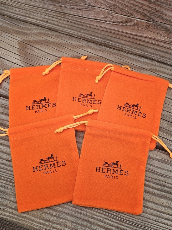 Hermes Jewelry - Hermès Orange Drawstring Pouch Set